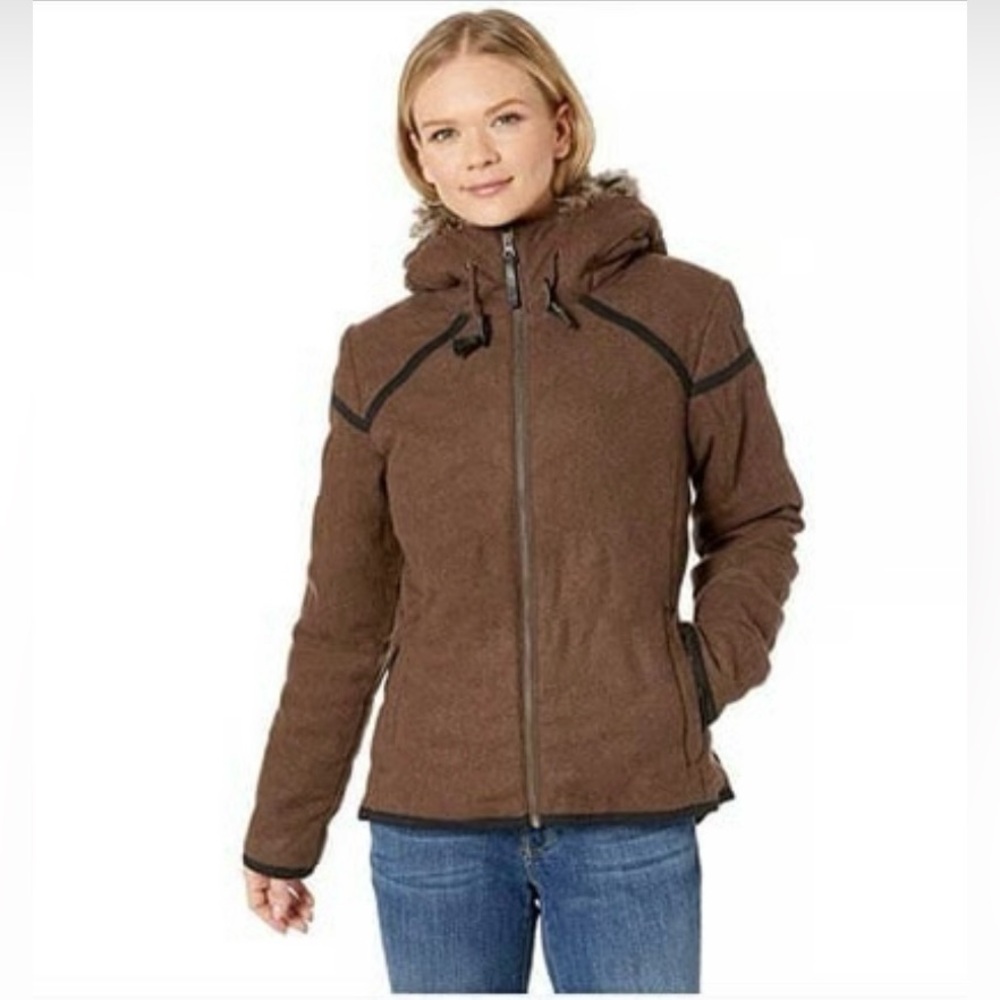 Prana Calla Brown Hooded Jacket